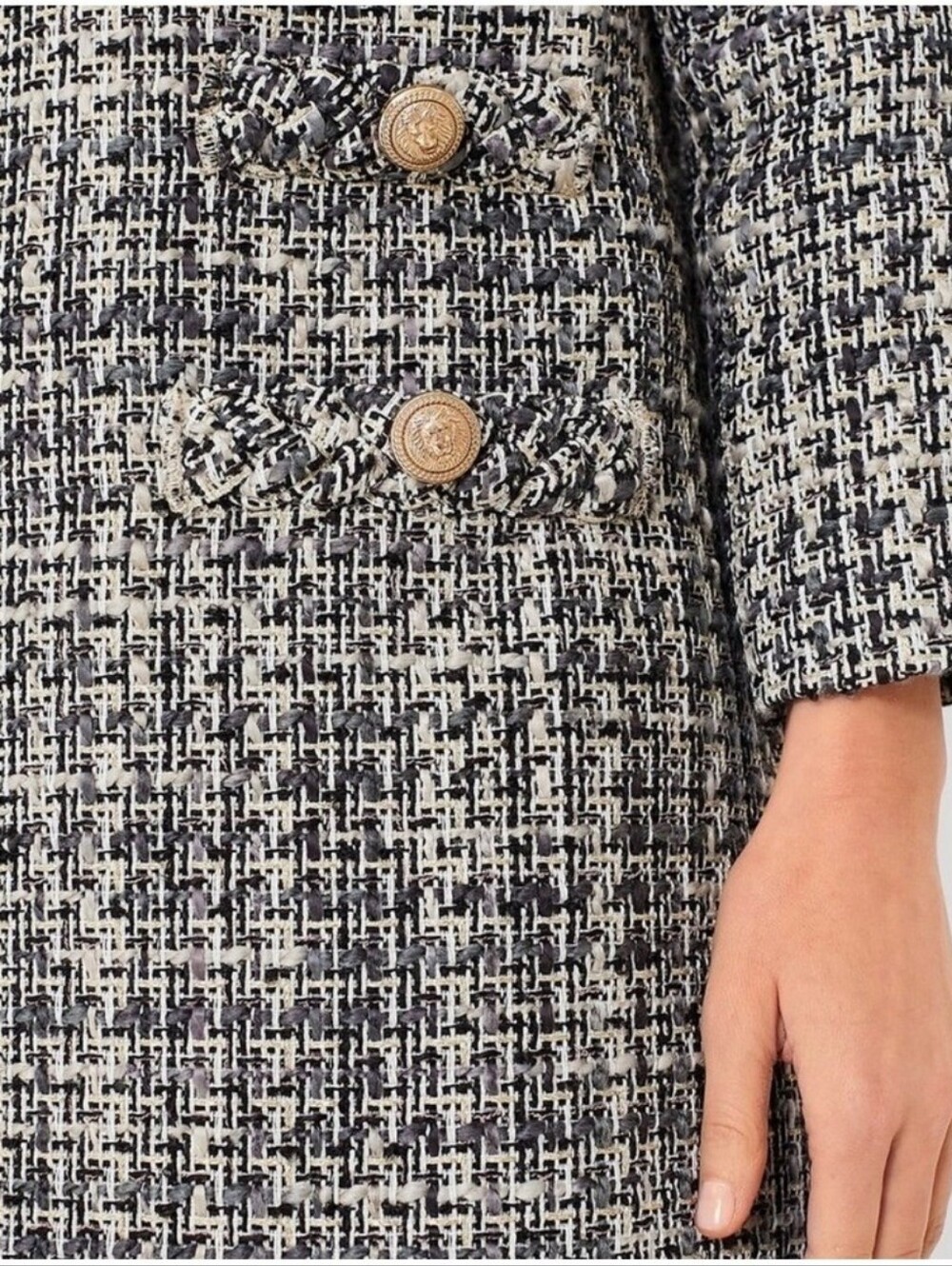 Tuckernuck Smoke and Mirrors Tweed Jackie Dress Long Sleeve Size XXXL - Picture 5 of 13